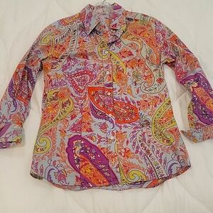ETRO paisley patterned top size 46/Sm